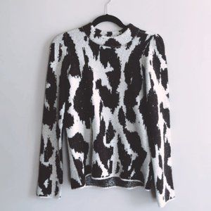 Cow Print Sweater